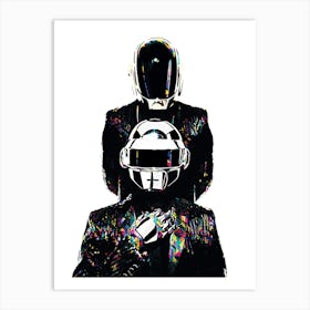 Daft Punk ful lcolor Art Print