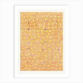 Gold And Orange Framed Print Art Print