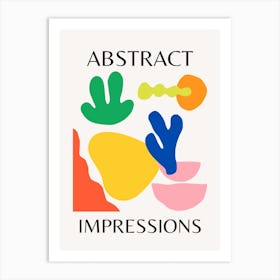 Abstract Impressions Poster 2 Art Print