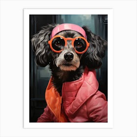 Poodle In Sunglasses Art Print