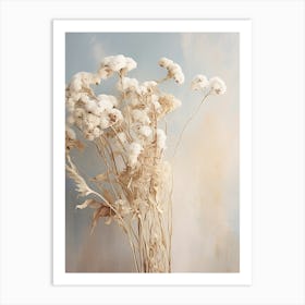 Boho Dried Flowers Forget Me Not 8 Art Print