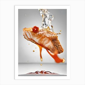 Fish With Sauce Art Print