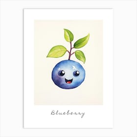 Friendly Kids Blueberry 2 Poster Art Print