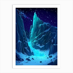 Ice Mountain Art Print