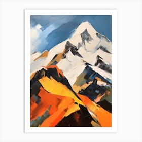 Mount Olympus Greece 7 Mountain Painting Art Print