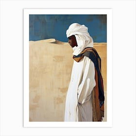 Arabian Man In The Desert 1 Art Print