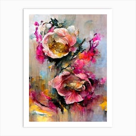 Wild Pink Roses Art Print