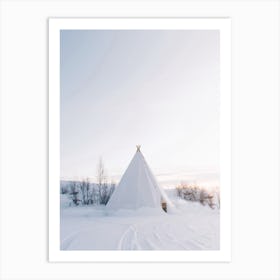 Arctic Tipi Art Print