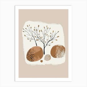 Trees And Rocks Art Print