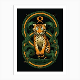 Zodiac Tiger Art Print