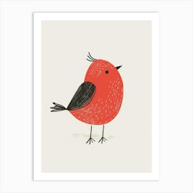 Red Bird 1 Art Print