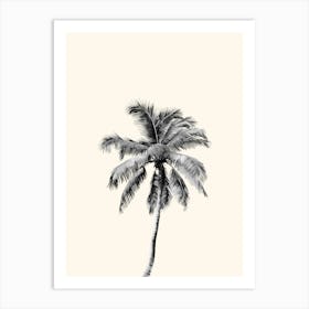 Palm Tree Poster, Summer Beach Wall Art, Tropical Home Decor, Gift For Her, Ocean Sea Theme Art Print