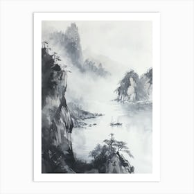 Chinese Landscape Painting 1 Art Print