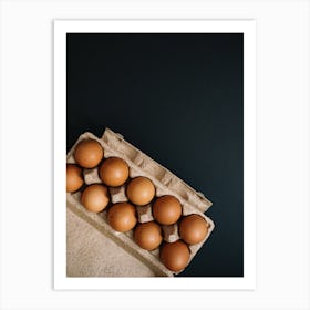 Eggs In A Carton 13 Art Print