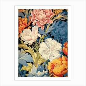 Floral Wallpaper Pattern 5 Art Print