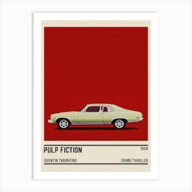 Pulp Fiction Car Art Print