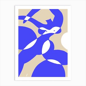 Dancer In Blue Art Print