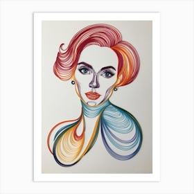 Woman'S Face 12 Art Print