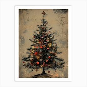 Christmas Tree Canvas Print 2 Art Print