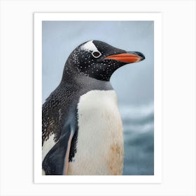 Adlie Penguin Livingston Island Oil Painting 3 Art Print