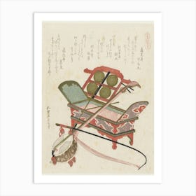 A Comparisons Of Genroku Poems And Shells, Katsushika Hokusai 1 Art Print