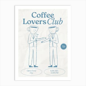 Coffee Club Kitchen | Coffee Lover’s Club | Coffee Bar 15 Art Print