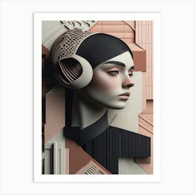 Abstract Portrait Of A Woman 14 Art Print