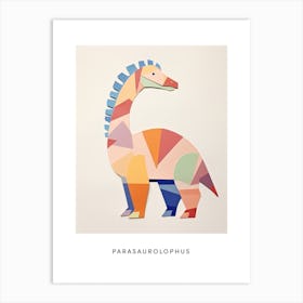 Nursery Dinosaur Art Parasaurolophus 3 Poster Art Print