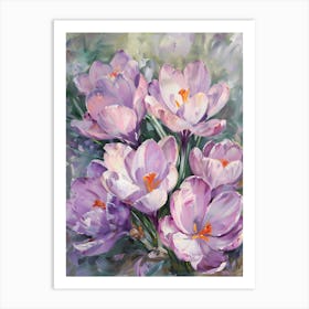 Purple Crocus Art Print