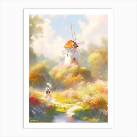 Windmill Art Print