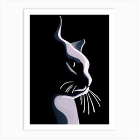 Cat Silhouette Art Print