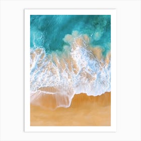 Aerial View Of A Beach 103 Art Print