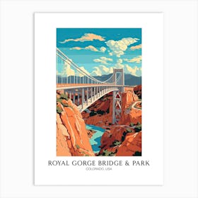 Royal Gorge Bridge & Park, Colorado, Usa Colourful 1 Art Print