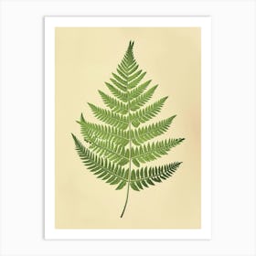 Vintage Illustration Royal Fern 4 Art Print