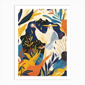 Matisse Inspired,Wizard In The Forest, Fauvism Style Art Print
