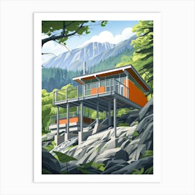 House In The Mountains 4 Art Print