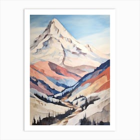 Mount Logan Canada 2 Mountain Painting Art Print