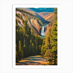 Yellowstone National Park United States Of America Vintage Poster Art Print