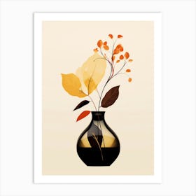 Autumn Leaves In A Vase 1 Art Print