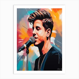 Charlie Puth 3 Art Print