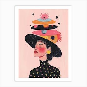 Hats Illustrations Art Print