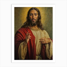 Jesus Christ Photorealistic Art Print