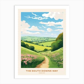 The South Downs Way England Hike Poster Art Print