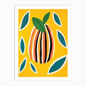 Mango Fruit Summer Illustration 1 Art Print