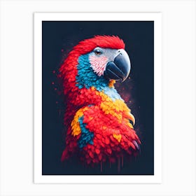 Colorful Parrot Art Print