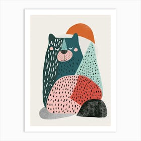 Bear In The Mountains 2 Art Print