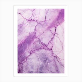 Purple Marble Art Print