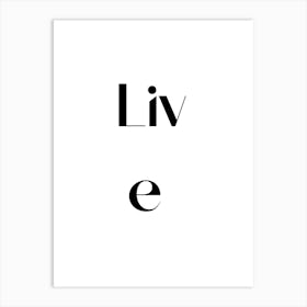 Live print 2024. Art Print