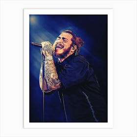 Superstars Of Post Malone Live In Concert Art Print