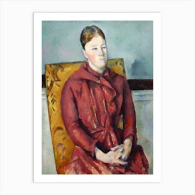 Madame Cézanne In A Yellow Chair, Paul Cézanne Art Print